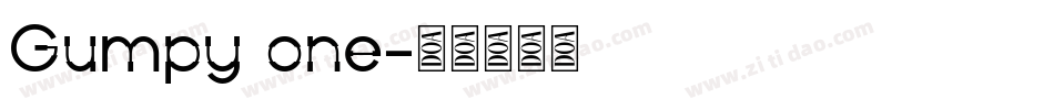 Gumpy one字体转换